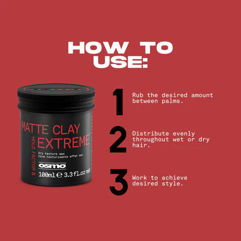 Osmo - Matte Clay Extreme Dry Texture Wax