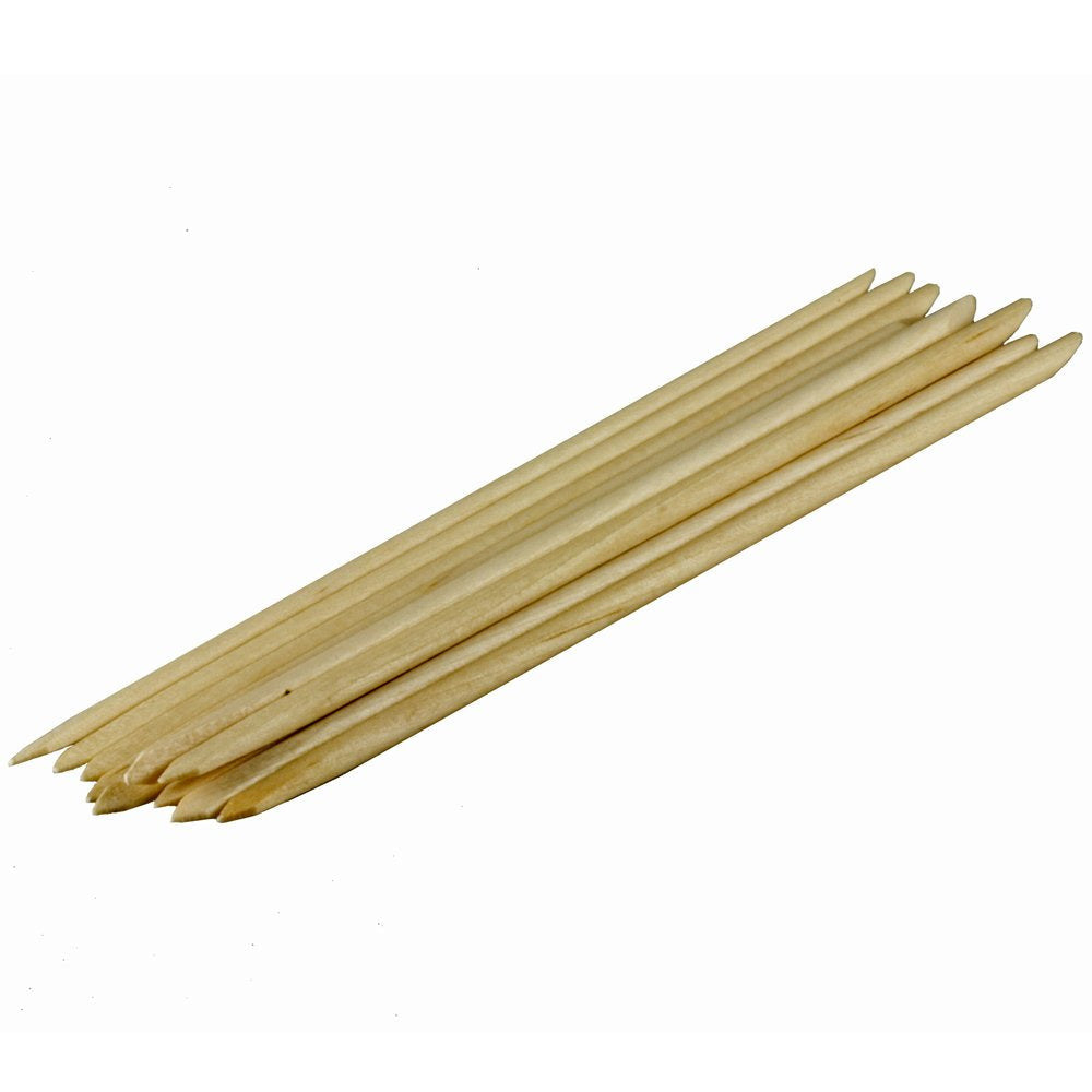 A pack of manicure sticks made from wood.