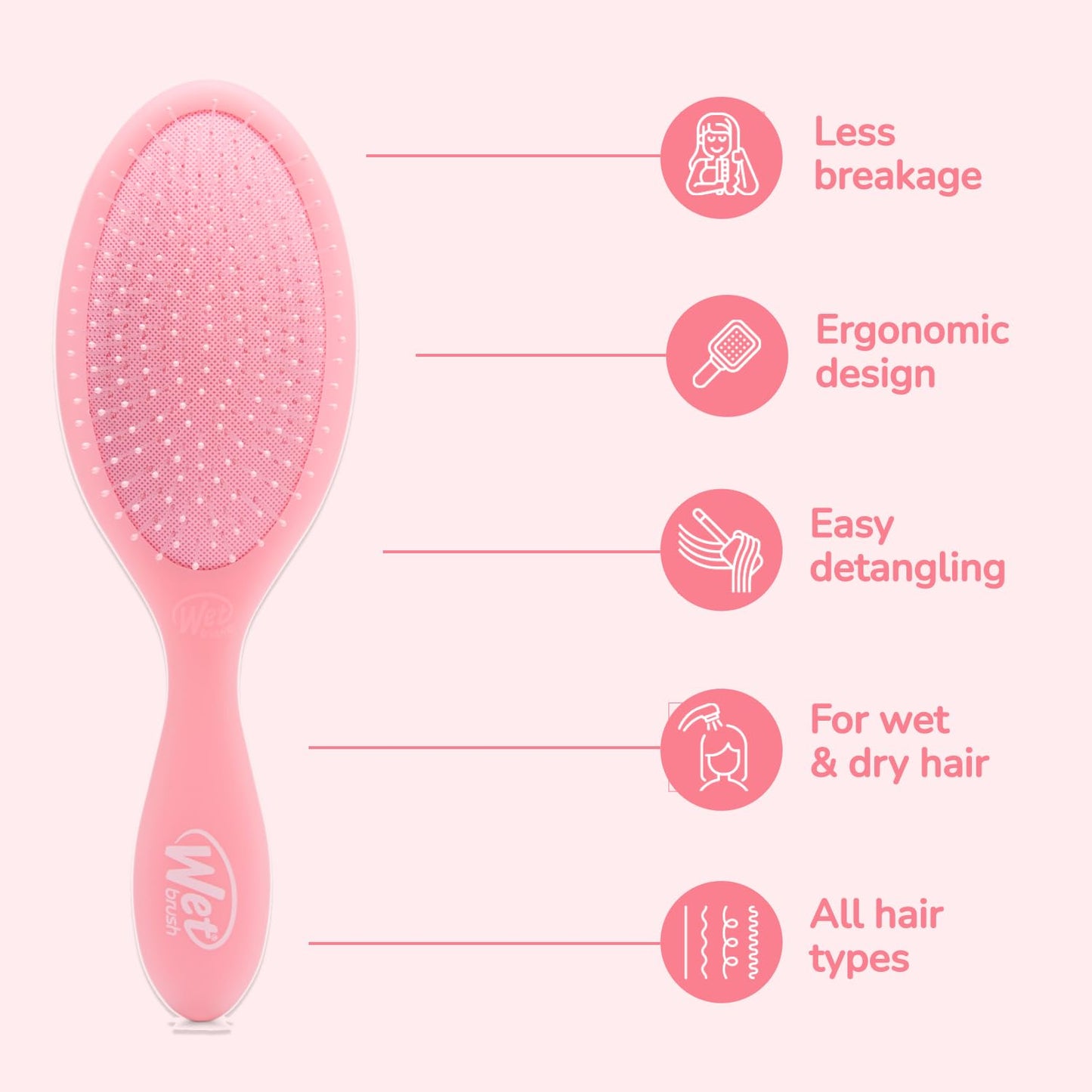 Wet Brush Original Detangler Hair Brush Lime a Rita Summer