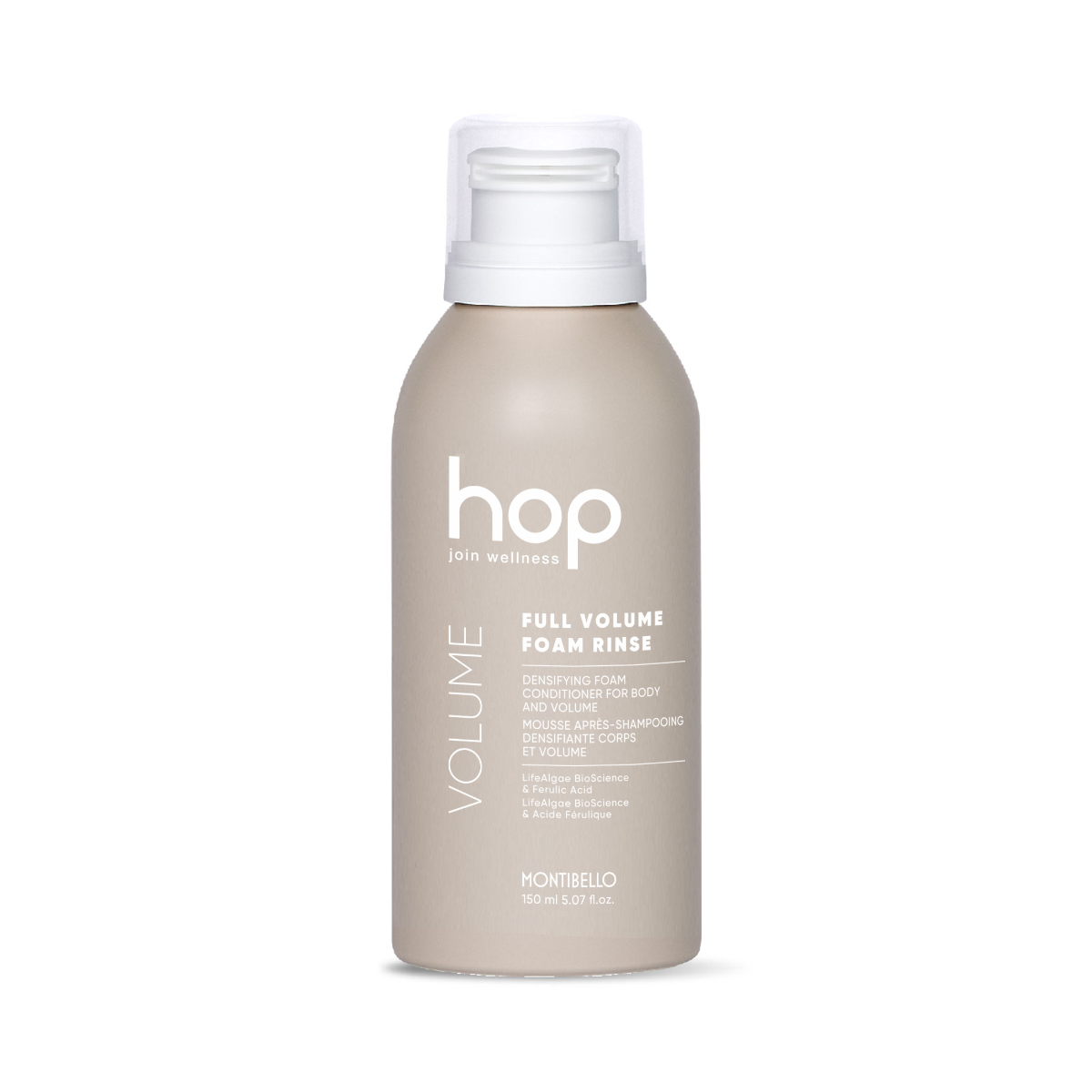 Montibello HOP Full Volume Foam Rinse 150ml – Lightweight Volumising Conditioner