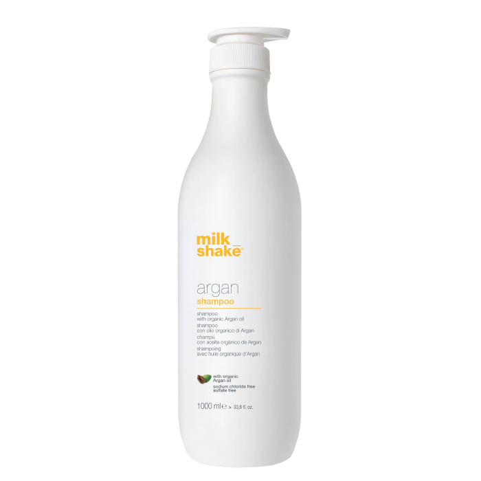 Milk Shake Argan Shampoo 1000ml bottle, professional hair care product for Hairways Ltd