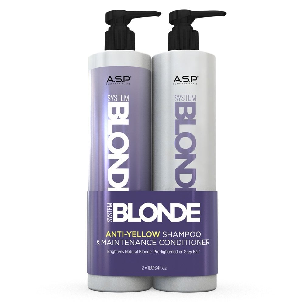 ASP System Blonde Anti Yellow Shampoo & Conditioner Duo