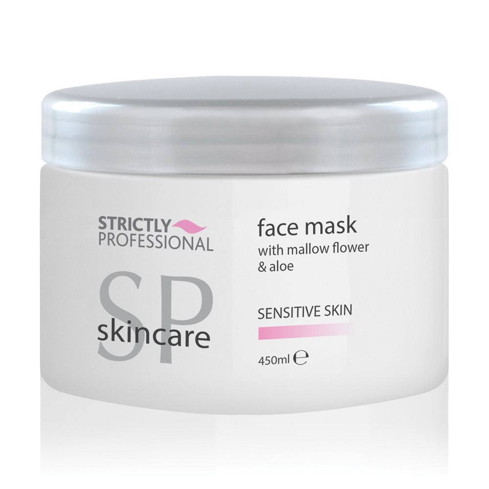 A tube of Strictly Professional Sensitive Skin Face Mask.