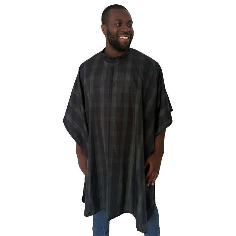 Hair Tools Checked Gown with Poppers