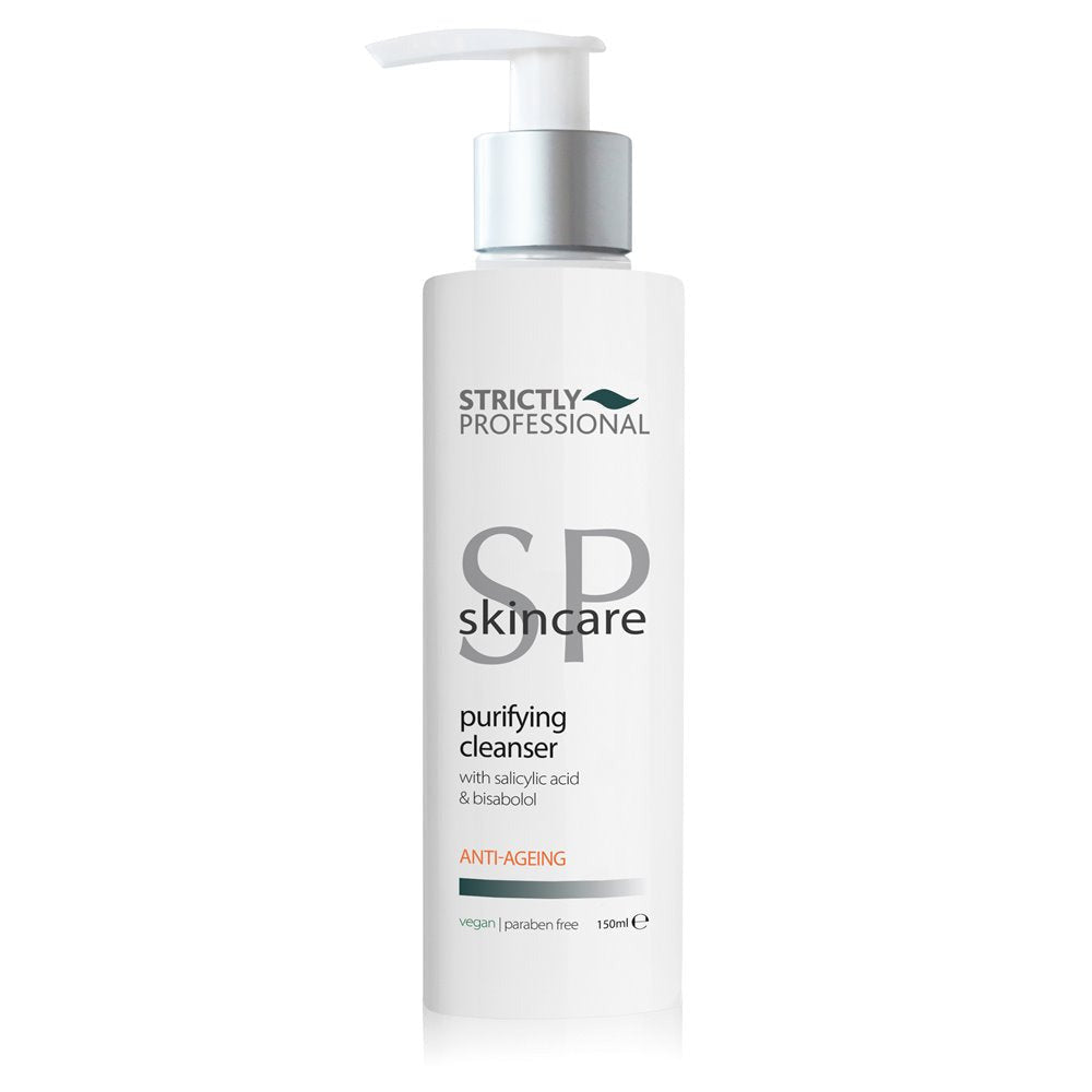 A pump bottle of Strictly Professional Anti-Age Purifying Cleanser 150ml.
