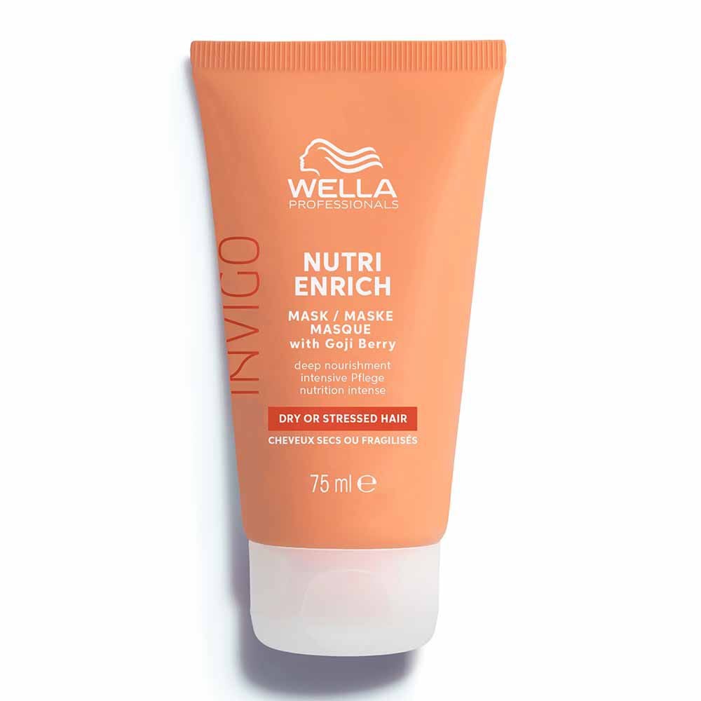Wella Professionals Nutri Enrich hair mask tube on a white background