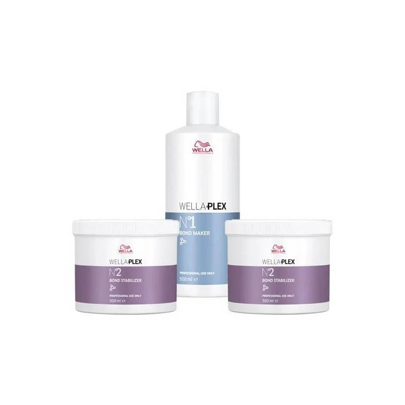 WellaPlex Big Kit Step 1+2 – Professional Bond Builder Salon Pack