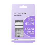 Salon System - Individual Black Lashes 6 For The Price Of 4 Pk