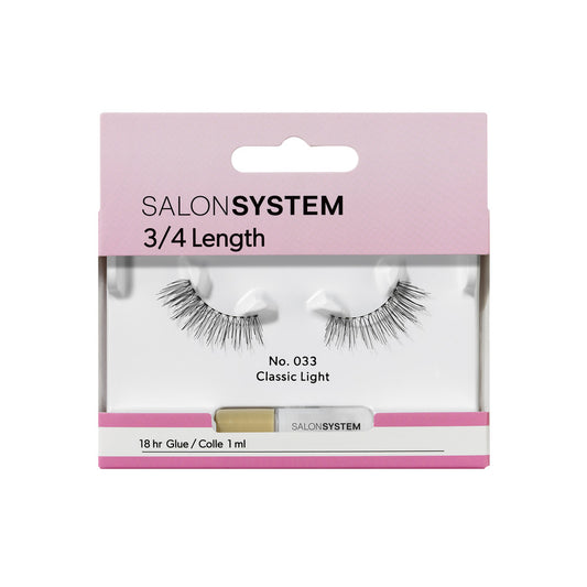 Salon System - Strip Lashes 033 3/4 Length