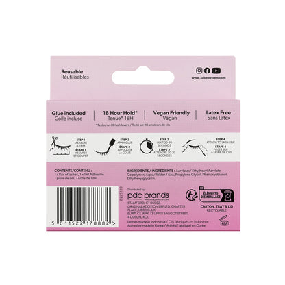 Salon System - Strip Lashes 022 3/4 Length