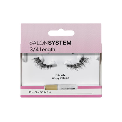 Salon System - Strip Lashes 022 3/4 Length