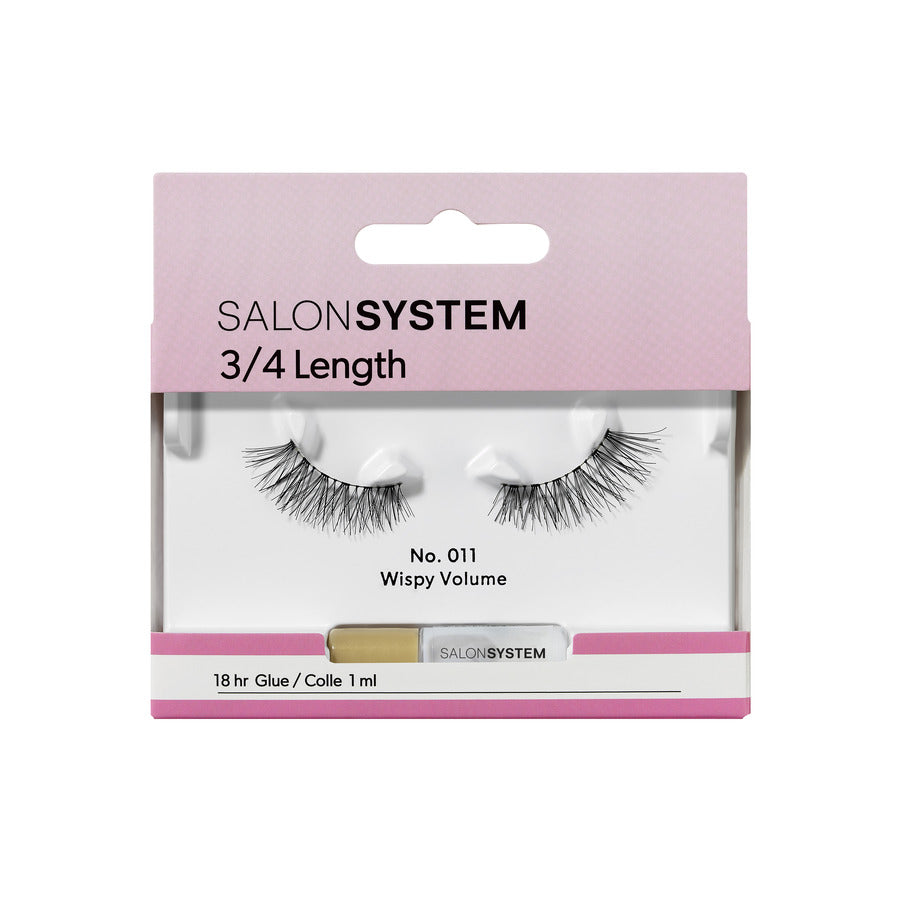 Salon System - Strip Lashes 011 3/4 Length