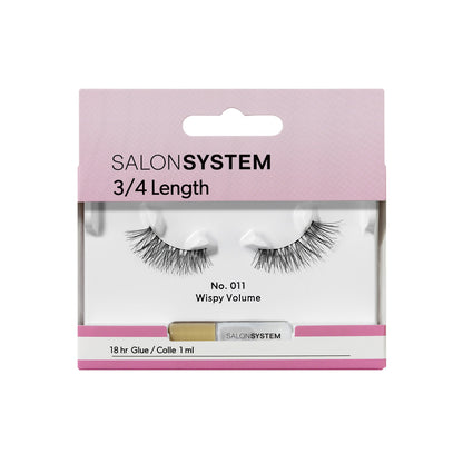 Salon System - Strip Lashes 011 3/4 Length