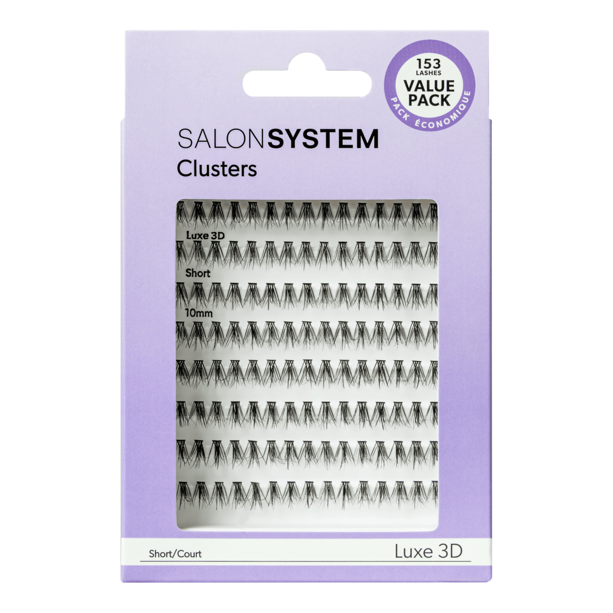 Salon System - Individual Lashes Cluster Luxe 3D - Value Pack