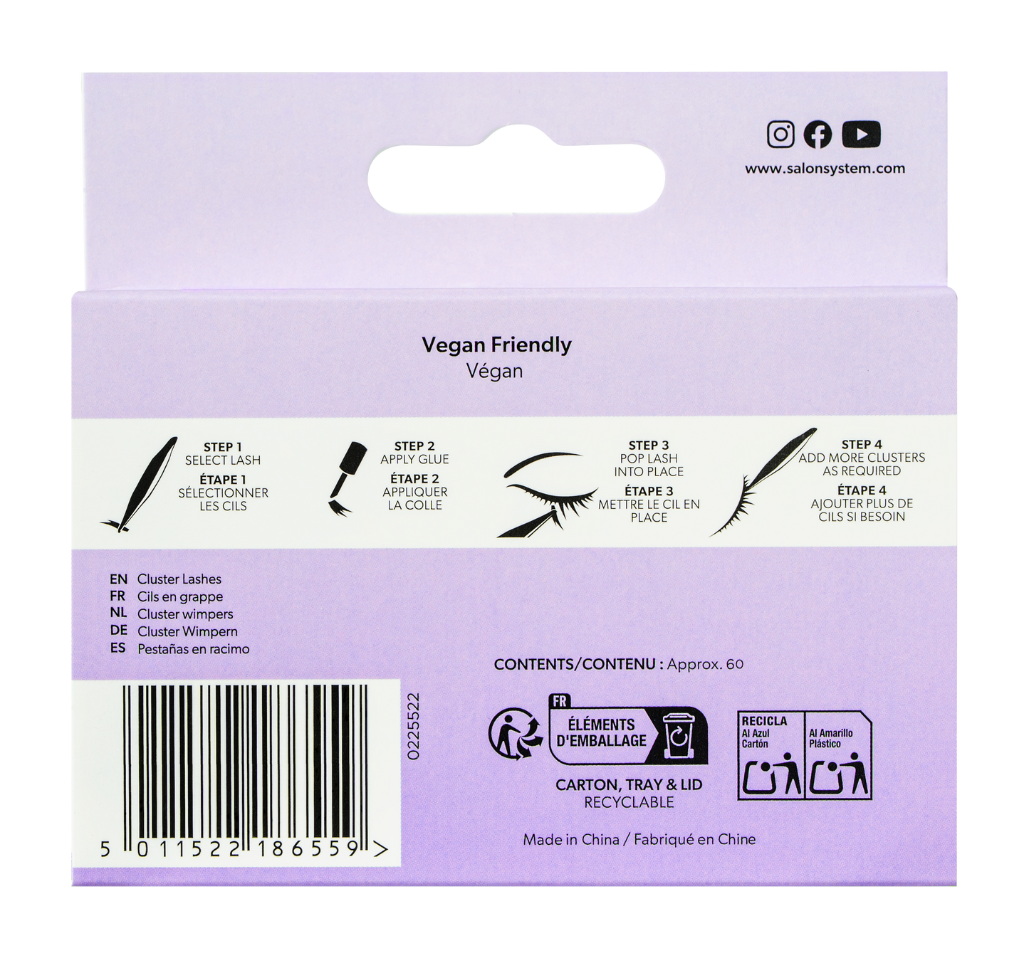 Salon System - Individual Lashes Cluster - Fluffy