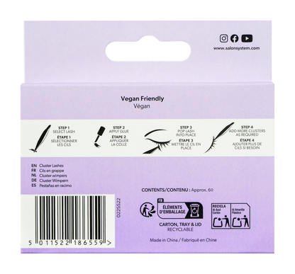 Salon System - Individual Lashes Cluster - Fluffy