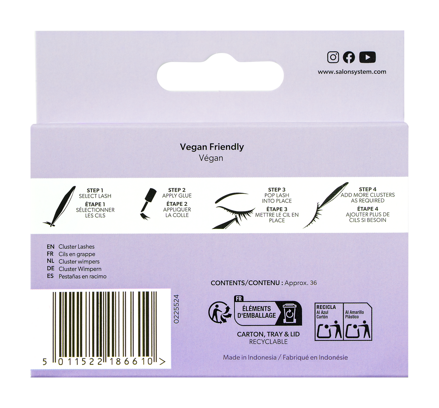 Salon System - Individual Lashes Cluster - Classic