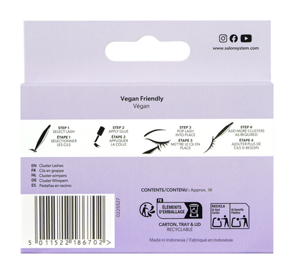 Salon System - Individual Lashes Cluster - Wispy