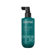 Osmo Extreme Gel Super Hold Fixing Spray in a 250ml teal-green bottle with a black pump dispenser, shown on a plain white background.