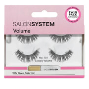 Salon System - Strip Lashes 101 Black Twin Pk