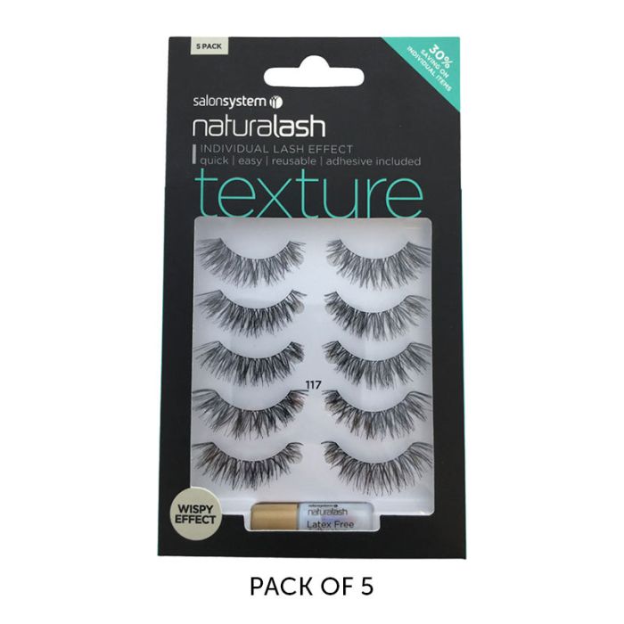 Salon System - Strip Lashes 117 Black 5Pk