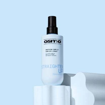 Osmo hair care product bottle on a light blue background