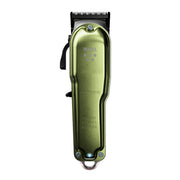 Green Wahl grooming clipper on a white background