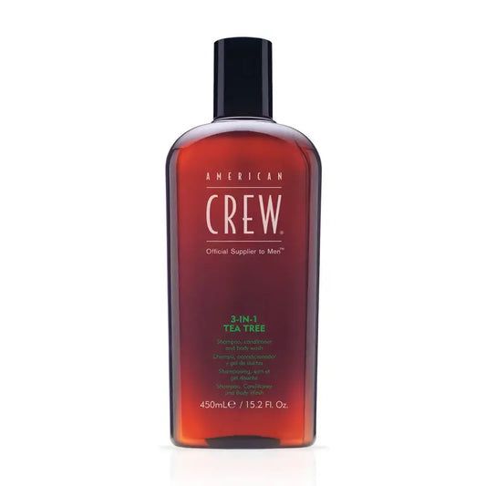 American Crew - 3 in 1 Tea Tree Shampoo, Conditioner & Body Wash 450ml