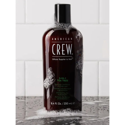 American Crew - 3 in 1 Tea Tree Shampoo, Conditioner & Body Wash 450ml