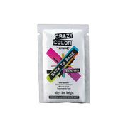 A packet of Crazy Colour Back to Base Colour Remover with multicolored text and graphics on the front.