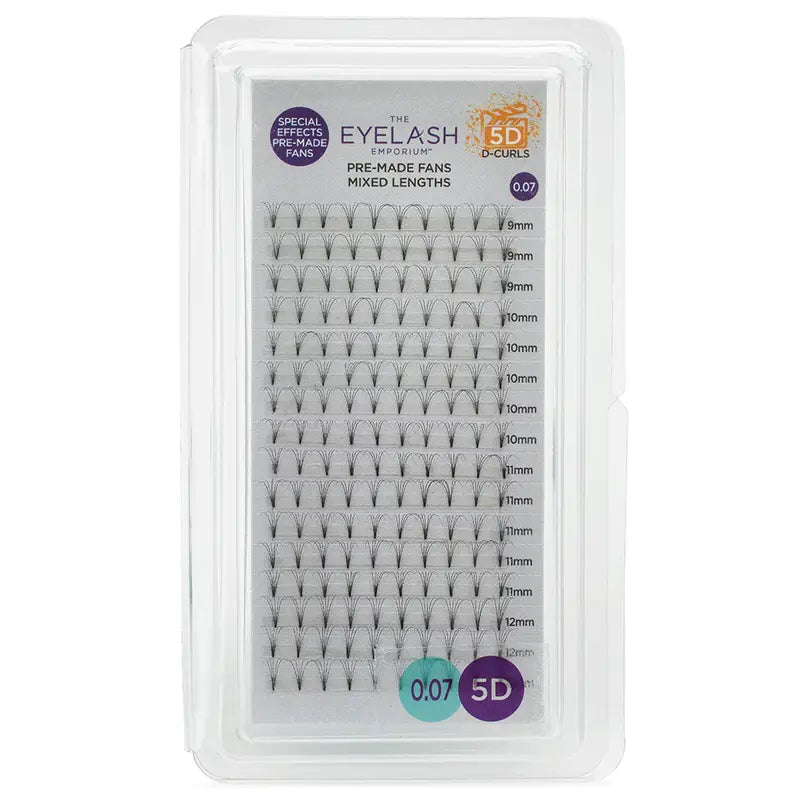 The Eyelash Emporium Special Effects Fan Lashes - 5D D Curl 0.07mm