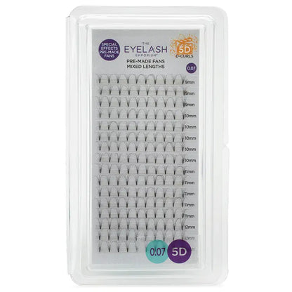 The Eyelash Emporium Special Effects Fan Lashes - 5D D Curl 0.07mm