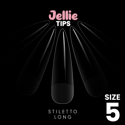 Halo Jellie Nail Tips - Stiletto Long