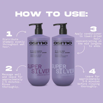 Osmo - Super Silver No Yellow Shampoo & Mask Duo