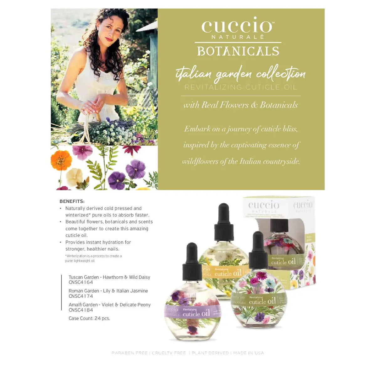 Cuccio Naturale Revitalising Cuticle Oil 63ml – Italian Garden Range