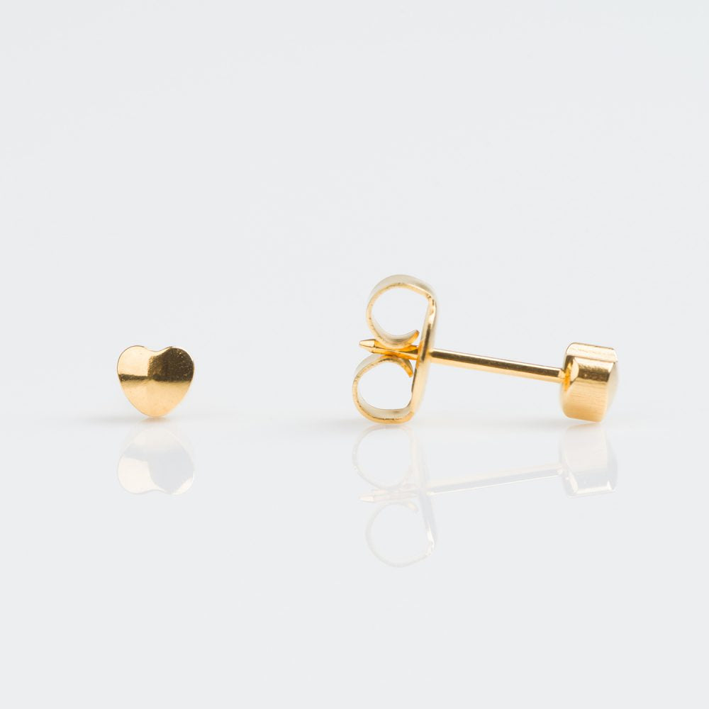 Studex - Single Gold Heart Earrings