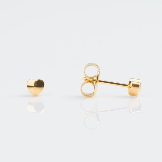 Studex - Single Gold Heart Earrings