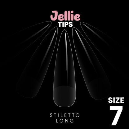 Halo Jellie Nail Tips - Stiletto Long