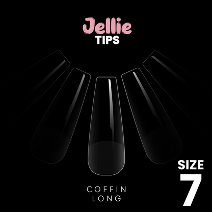 Halo Jellie Nail Tips - Coffin Long