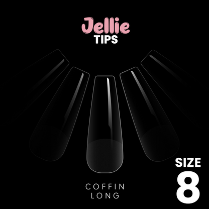 Halo Jellie Nail Tips - Coffin Long