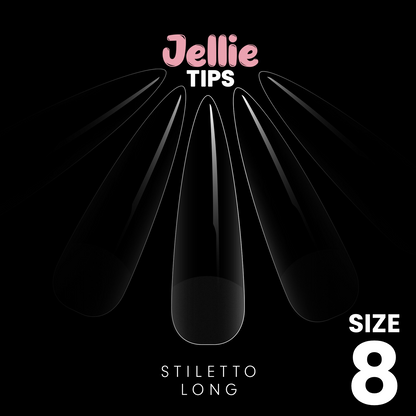 Halo Jellie Nail Tips - Stiletto Long