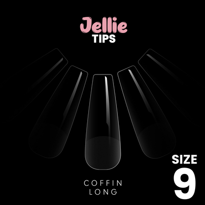 Halo Jellie Nail Tips - Coffin Long