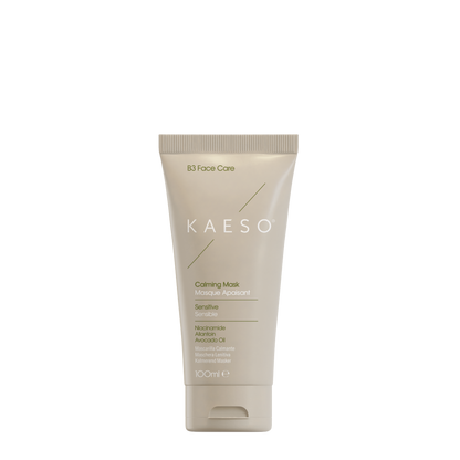 KAESO B3 Face Care Calming Mask Sensitive 100ml squeeze tube, shown on a clean white background.