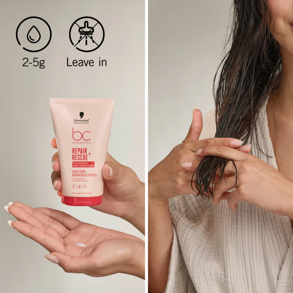 Schwarzkopf Bonacure Repair Rescue Sealed Ends | Split End Treatment