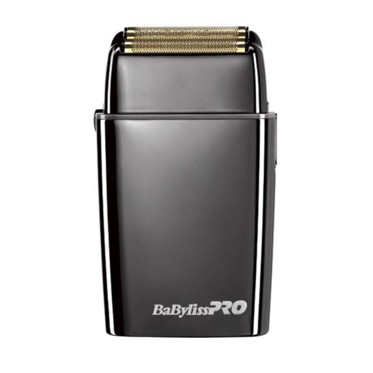 BaBylissPRO black and gold electric foil shaver for professional hair grooming