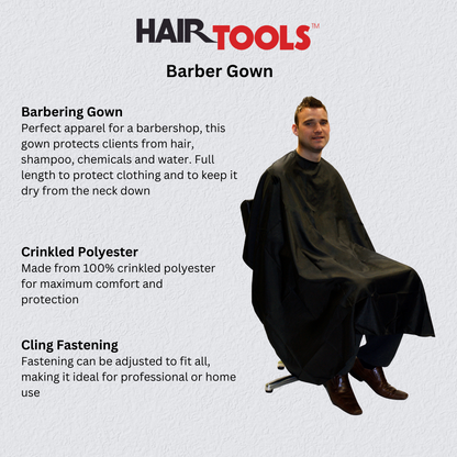 Hair Tools Barber Gown - Velcro