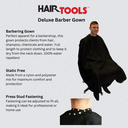 Hair Tools Barber Gown - Poppers