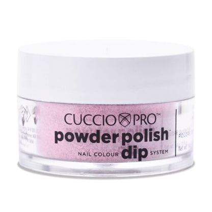 Cuccio Powder Polish Dip 14g - Barbie Pink Glitter