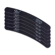 Star Nails - Black Boomerang File 100/180 6pk