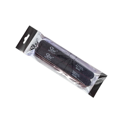 Star Nails - Black Foam File 80/80 6pk